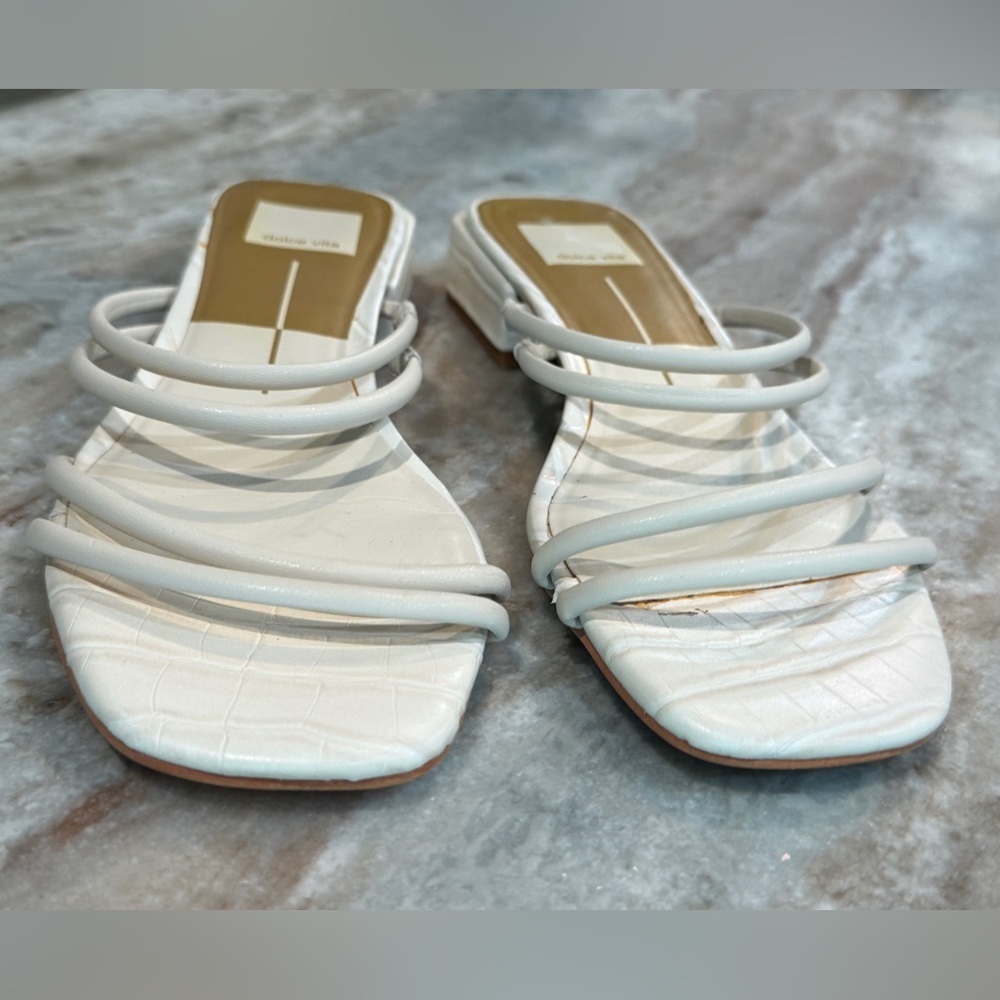 Women’s DOLCE VITA Haize ivory strappy sandals- Size 7.5 - Picture 4 of 7